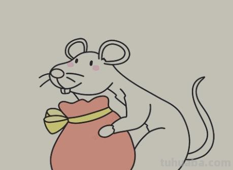 怎么画老鼠简笔画图片 幼儿美工：[6]简笔画---猫和老鼠？