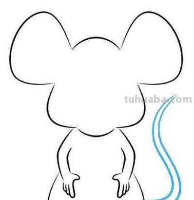 怎么画老鼠简笔画图片 幼儿美工：[6]简笔画---猫和老鼠？