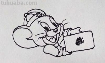 怎么画老鼠简笔画图片 幼儿美工：[6]简笔画---猫和老鼠？