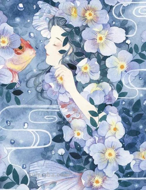太好看啦!一组风格清新的水彩插画作品,手机壁纸的不二选择噢