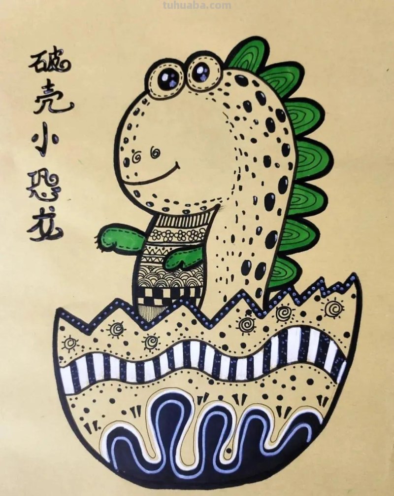 少儿创意美术30张，马克笔绘画、线描、装饰画应有尽有，果断收藏