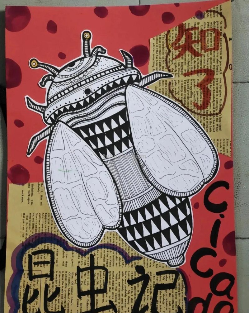 少儿创意美术30张，马克笔绘画、线描、装饰画应有尽有，果断收藏