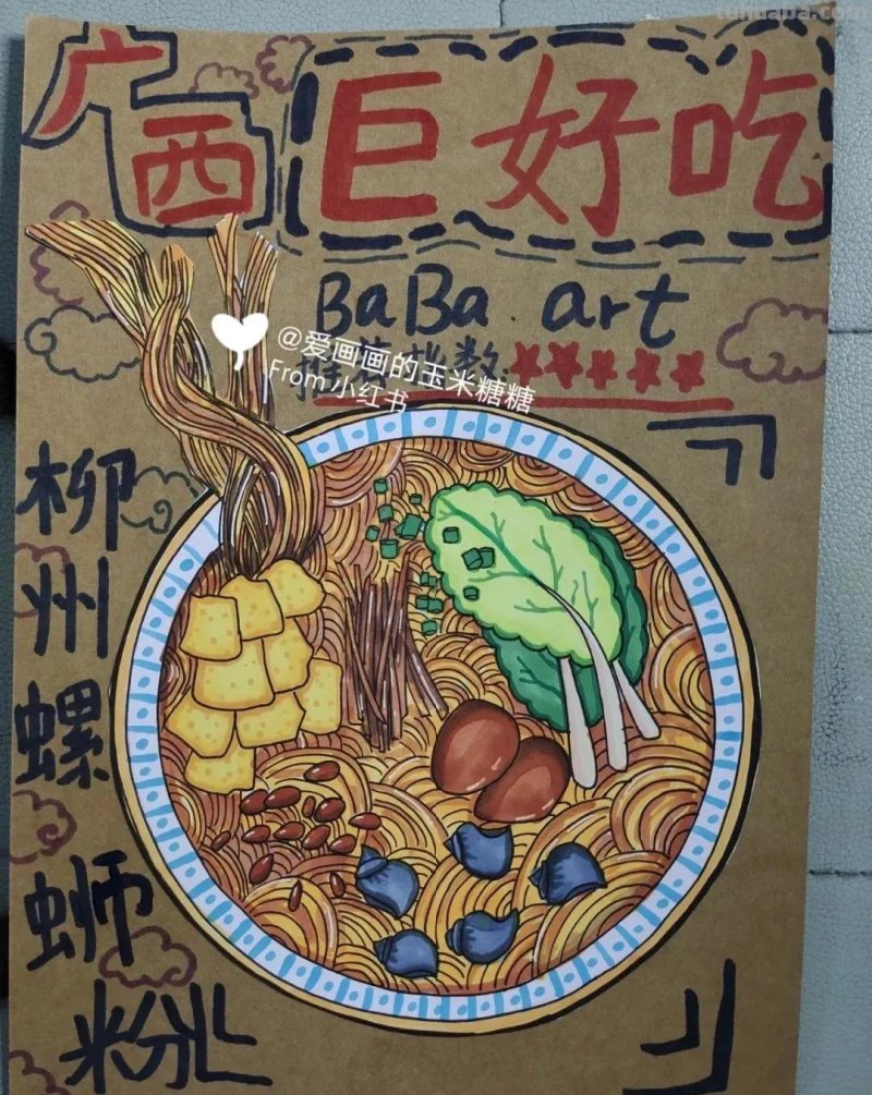 少儿创意美术30张，马克笔绘画、线描、装饰画应有尽有，果断收藏