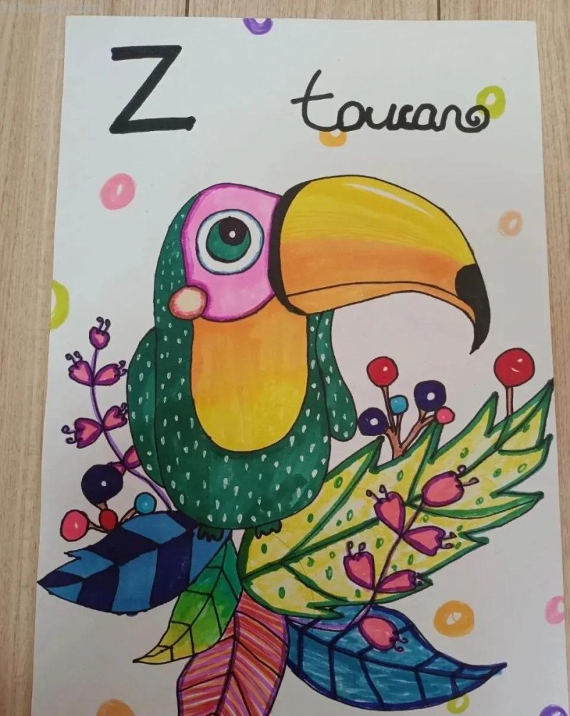 少儿创意美术30张，马克笔绘画、线描、装饰画应有尽有，果断收藏