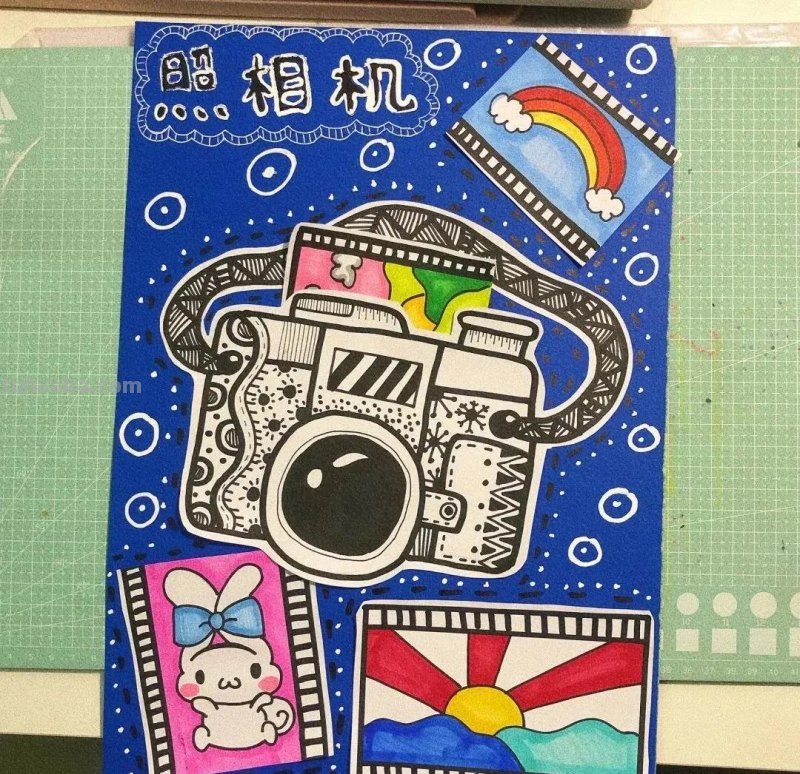 少儿创意美术30张，马克笔绘画、线描、装饰画应有尽有，果断收藏