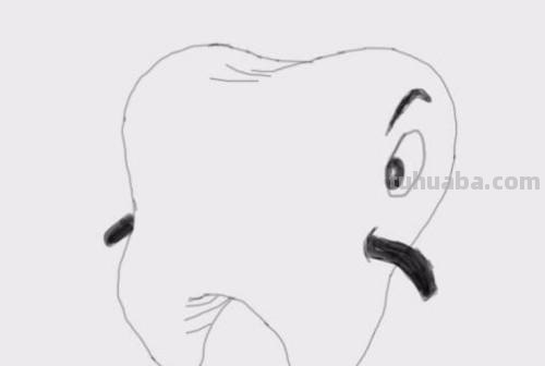 牙齿怎么画简笔画图片 卡通牙齿是怎么画的？