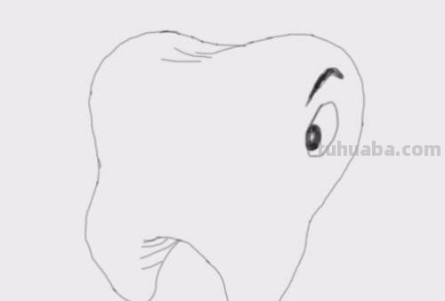 牙齿怎么画简笔画图片 卡通牙齿是怎么画的？
