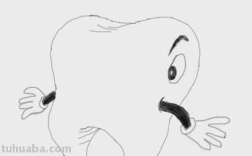 牙齿怎么画简笔画图片 卡通牙齿是怎么画的？