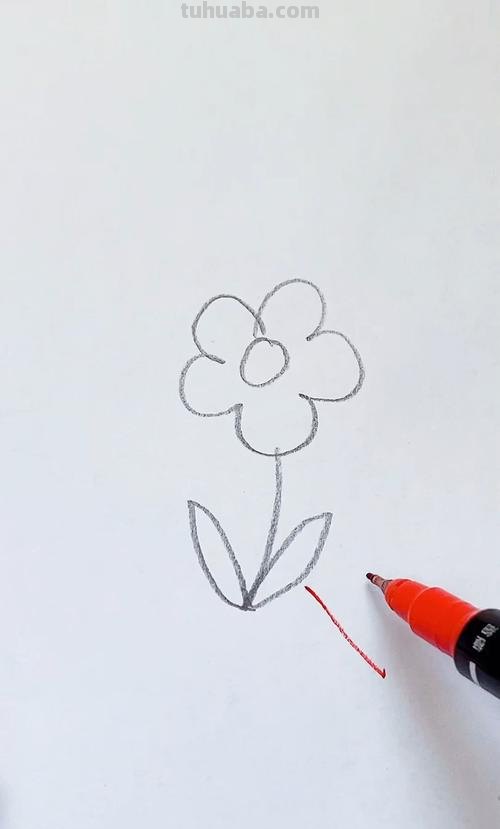 40张为家里爱画画的小朋友收藏,简单3步画一朵花!