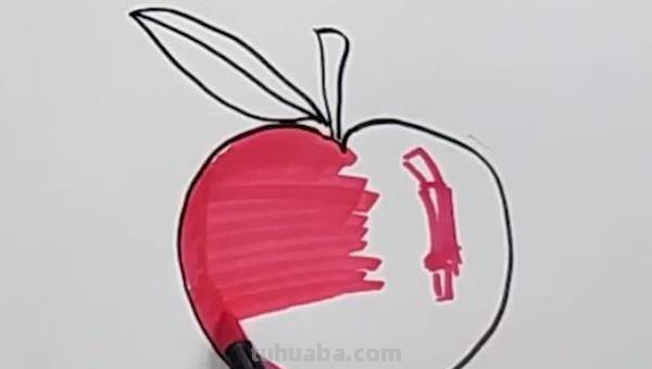 怎么画苹果用彩铅画的 苹果怎么画？