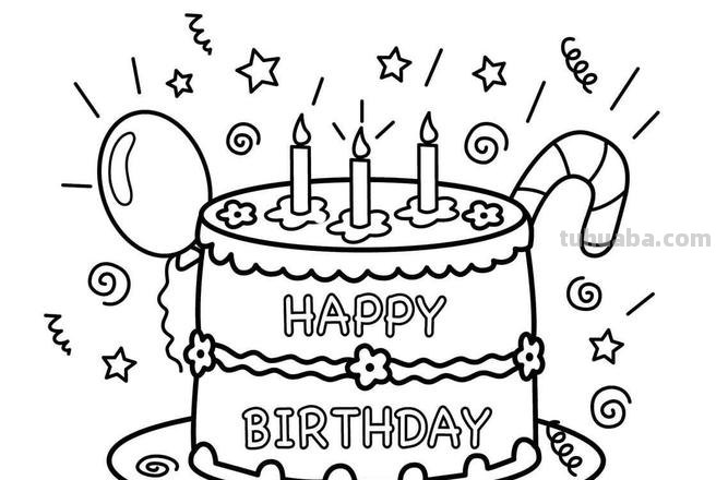 简笔画生日蛋糕怎么画 蛋糕简易画？