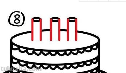 简笔画生日蛋糕怎么画 蛋糕简易画？