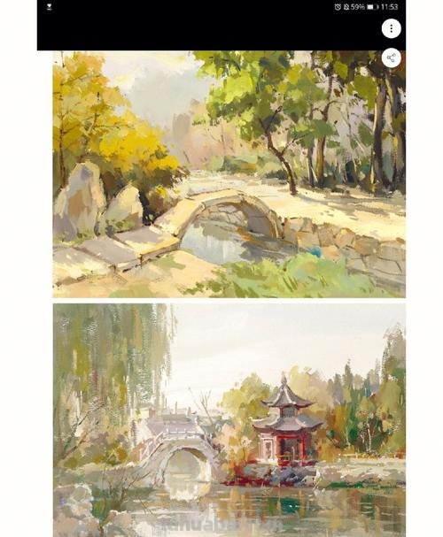 色彩风景入门及色彩风景入门色稿临摹 