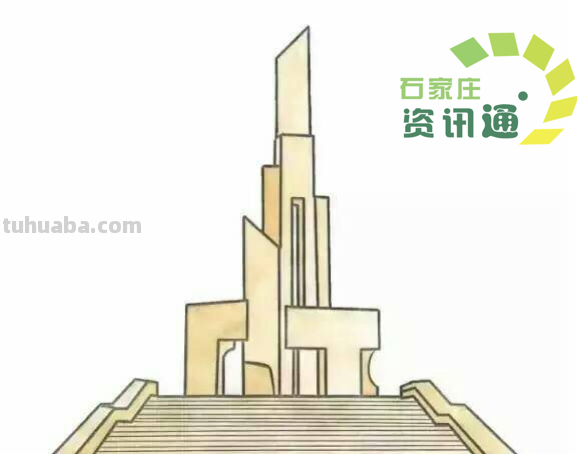 手绘石家庄最具代表的9座地标建筑，你都知道吗？