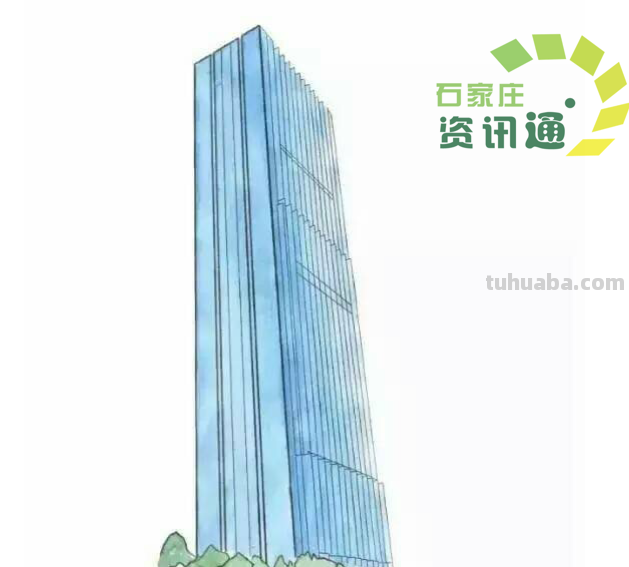 手绘石家庄最具代表的9座地标建筑，你都知道吗？