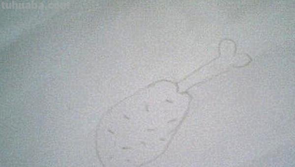 鸡腿怎么画简笔画图片 怎么画两个盛满香喷喷的饭菜的便当盒卡通简笔画？