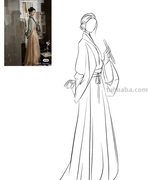 汉服长袖速写 怎样画汉服？