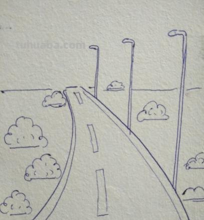 马路怎么画简笔画图片 画公路的简单方法？