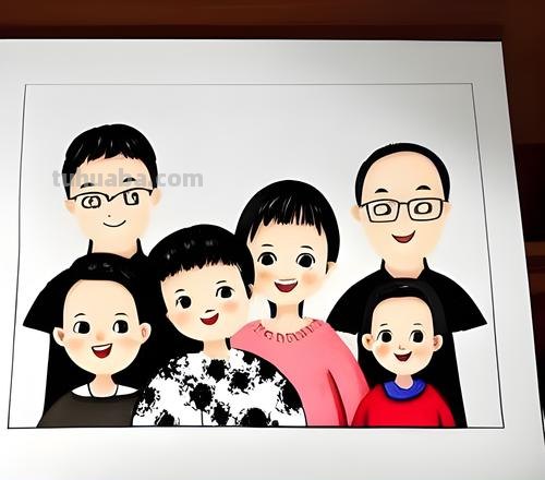 全家福怎么画简笔画 少儿简笔画之全家福？