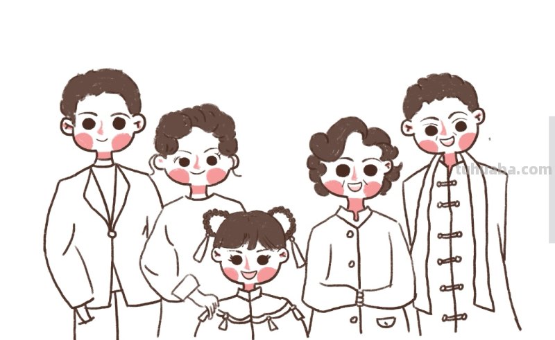 全家福怎么画简笔画 少儿简笔画之全家福？