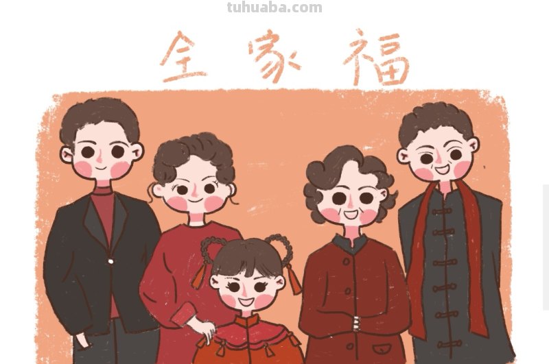 全家福怎么画简笔画 少儿简笔画之全家福？