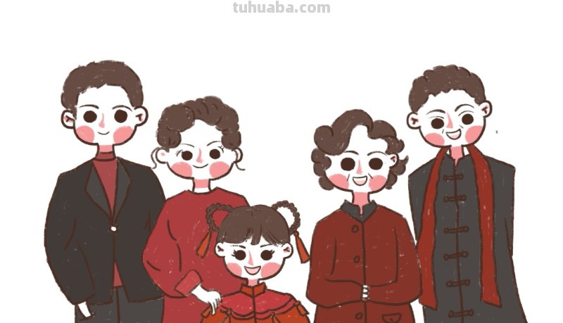 全家福怎么画简笔画 少儿简笔画之全家福？