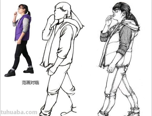 人物重叠速写 如何快速学会人物速写？