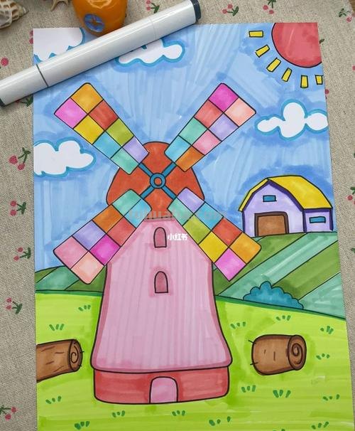 大风车怎么画简笔画 风车该怎么画？