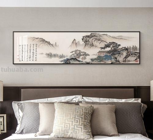 床头挂水画好吗？这4幅山水画,值得一看