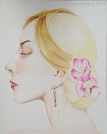 怎么画彩铅画的人物好看 怎么用水溶彩铅画侧脸写实？