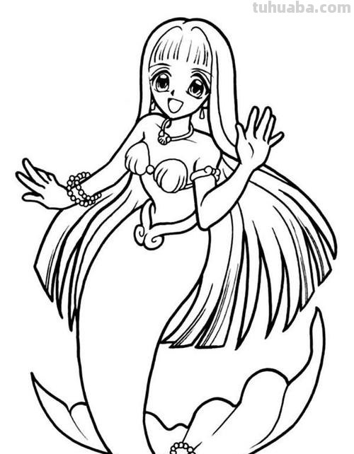 简笔画美人鱼怎么画 魔法棒美人鱼怎么画，简笔画？