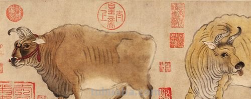 侍从椅速写 五牛图的时代背景？