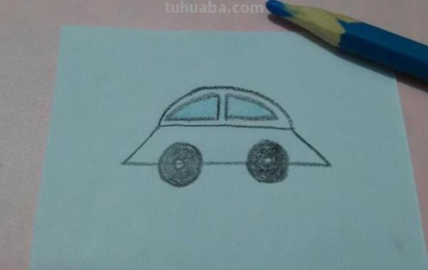 未来的车怎么画彩铅画 画画汽车简单又漂亮？