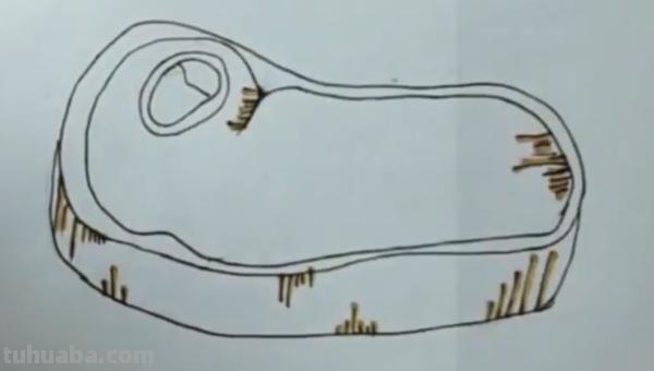 猪肉怎么画简笔画图片 肉用简笔画怎么画？