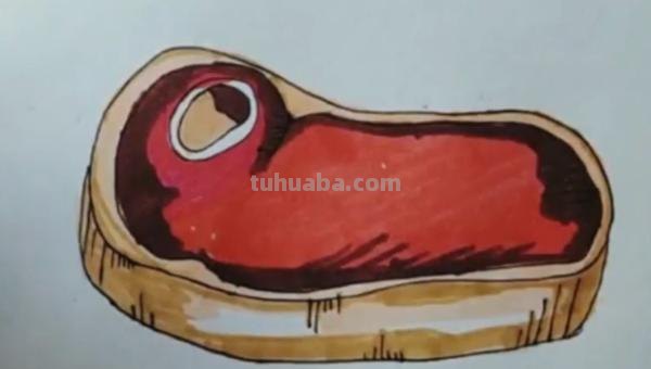 猪肉怎么画简笔画图片 肉用简笔画怎么画？