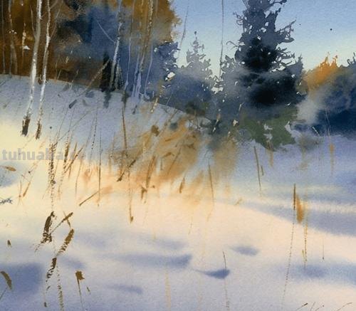 唯美诗意风景水彩 - 匈牙利画家Sergei Kurbatov作品