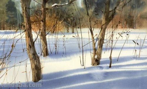 唯美诗意风景水彩 - 匈牙利画家Sergei Kurbatov作品