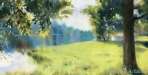 唯美诗意风景水彩 - 匈牙利画家Sergei Kurbatov作品