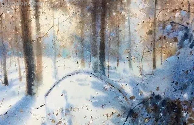 唯美诗意风景水彩 - 匈牙利画家Sergei Kurbatov作品