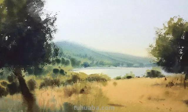 唯美诗意风景水彩 - 匈牙利画家Sergei Kurbatov作品