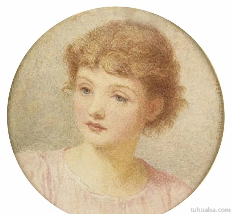 英国女画家Constance Phillott写实水彩画人物作品集