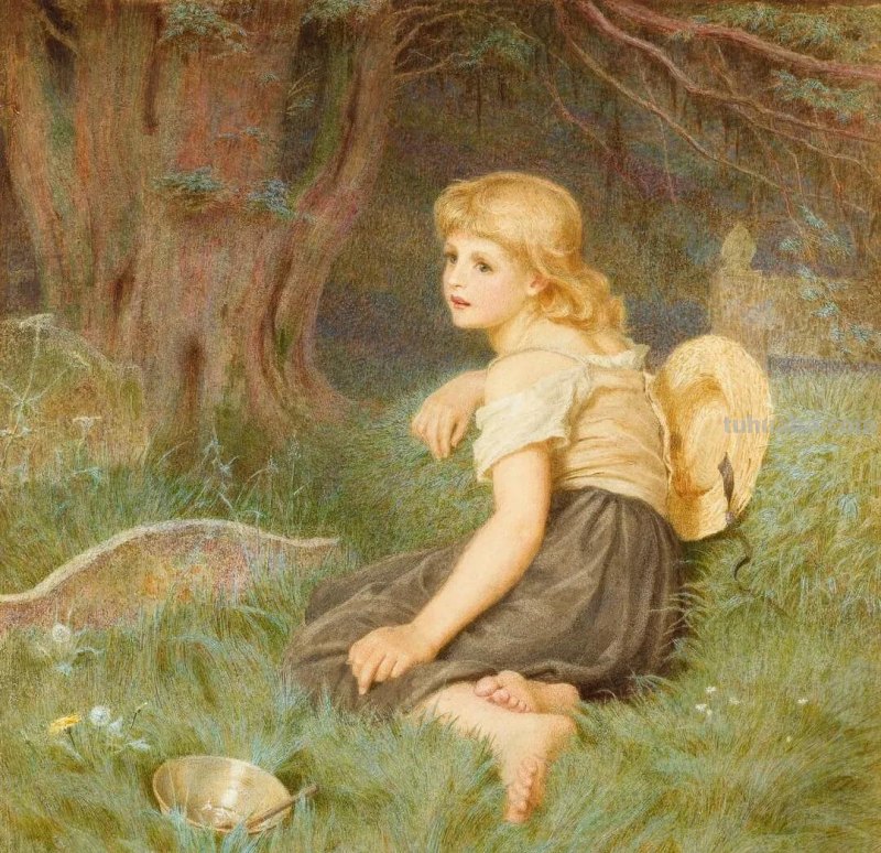 英国女画家Constance Phillott写实水彩画人物作品集