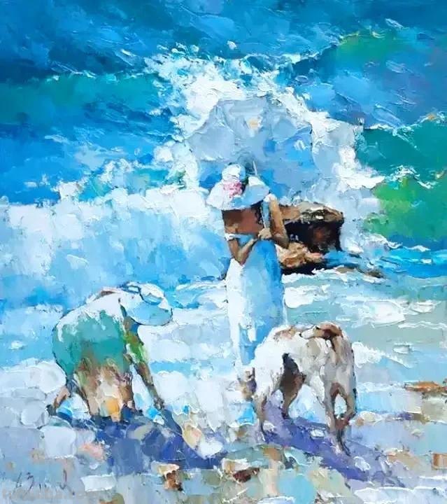 色彩的绽放-当代艺术家Alexi Zaitsev油画作品欣赏