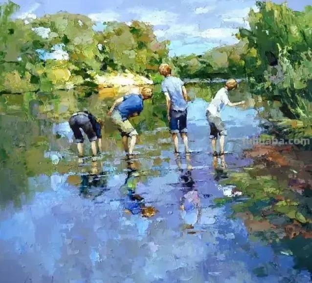 色彩的绽放-当代艺术家Alexi Zaitsev油画作品欣赏