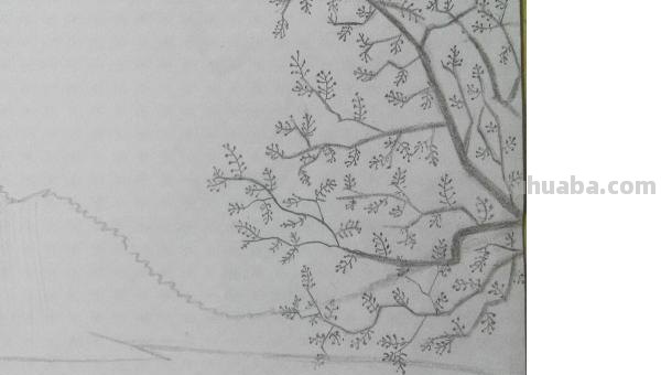彩铅画明朗的傍晚怎么画 日落，彩色铅笔绘画，详细步骤教程？