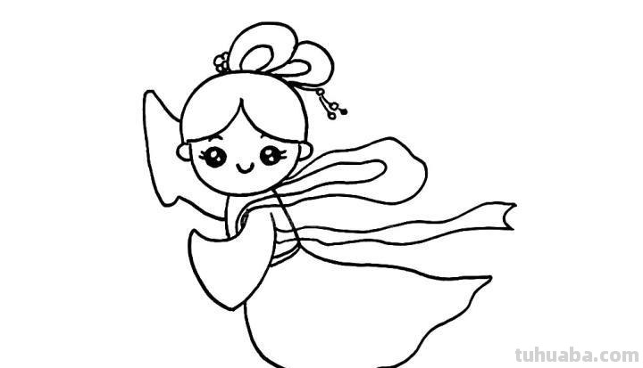 仙女怎么画简笔画图片 嫦娥的简笔画怎么画？