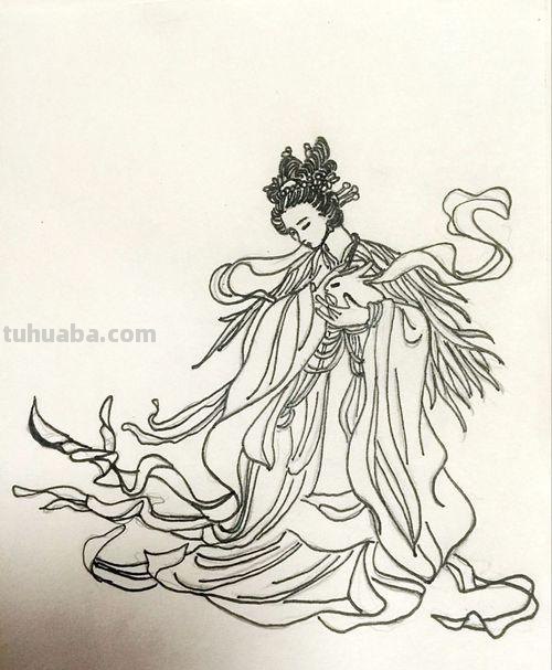 仙女怎么画简笔画图片 嫦娥的简笔画怎么画？