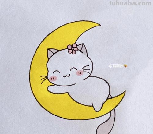 猫怎么画简笔画图片 简笔画—可爱的小猫怎么画?