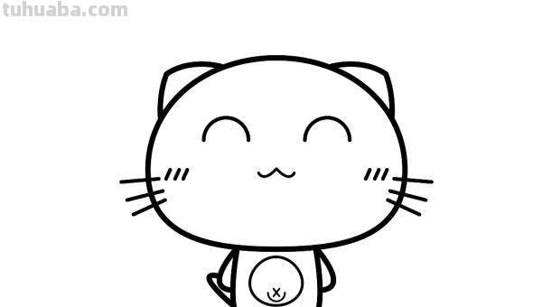 猫怎么画简笔画图片 简笔画—可爱的小猫怎么画？