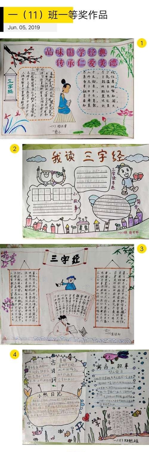 三字经的手抄报怎么写 三字经的内容怎么写？